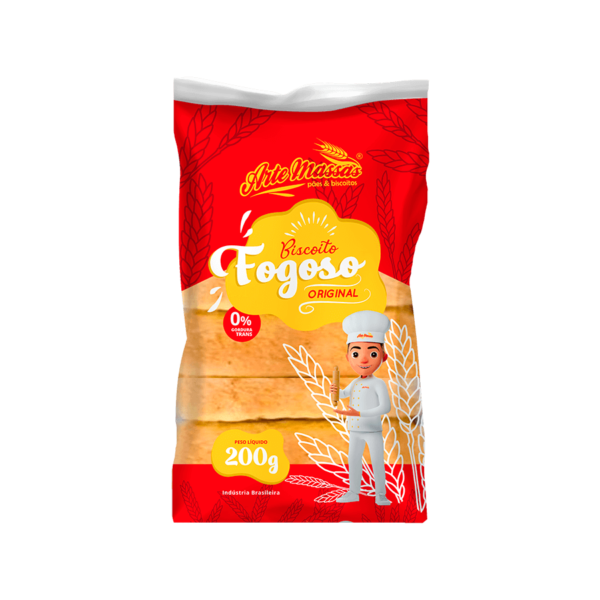 Biscoito Fogoso Original 200g - Arte Massas