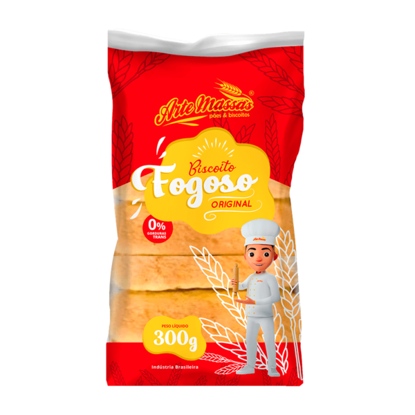 Biscoito Fogoso Original 300g - Arte Massas