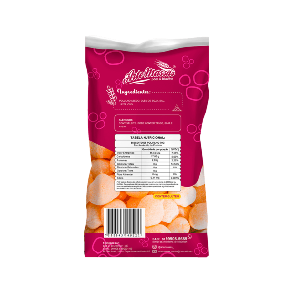 Biscoito de Polvilho 70g - Arte Massas - Image 2