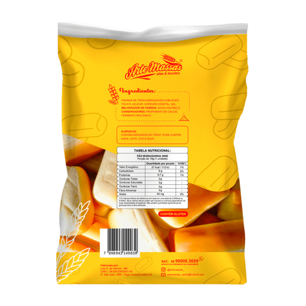 Bisnaguinha Original 300g - Arte Massas - Image 2