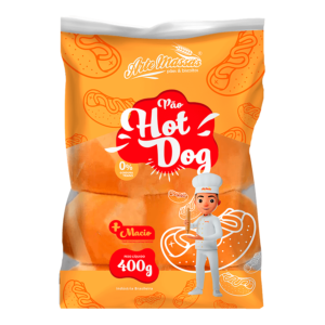 Pão Hot Dog 400g – Arte Massas